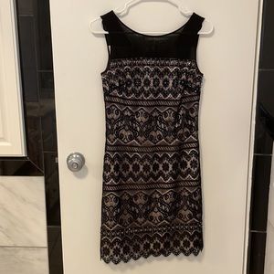 Laundry by Shelli Segal black beaded cocktail dress